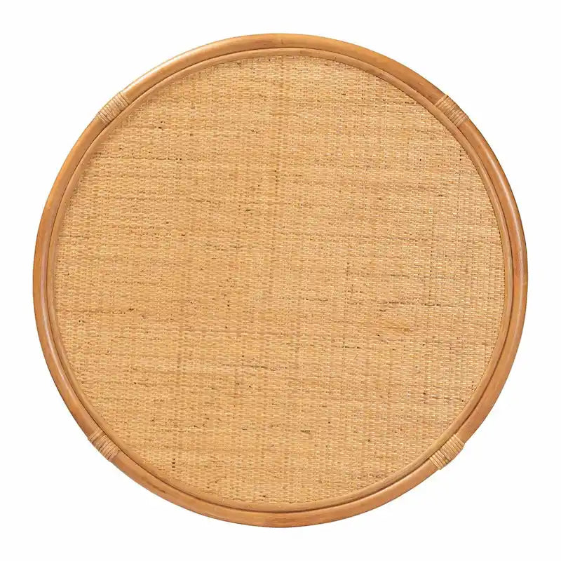 Table basse bali & pari Louis, rotin marron naturel, style bohème moderne