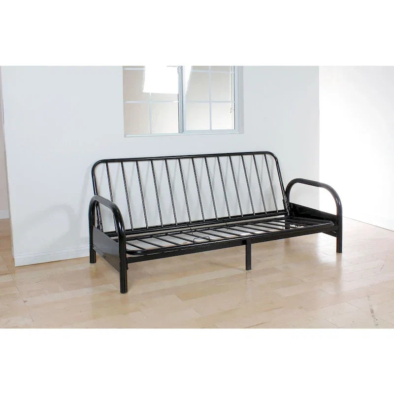Structure de futon réglable Alfonso, métal noir