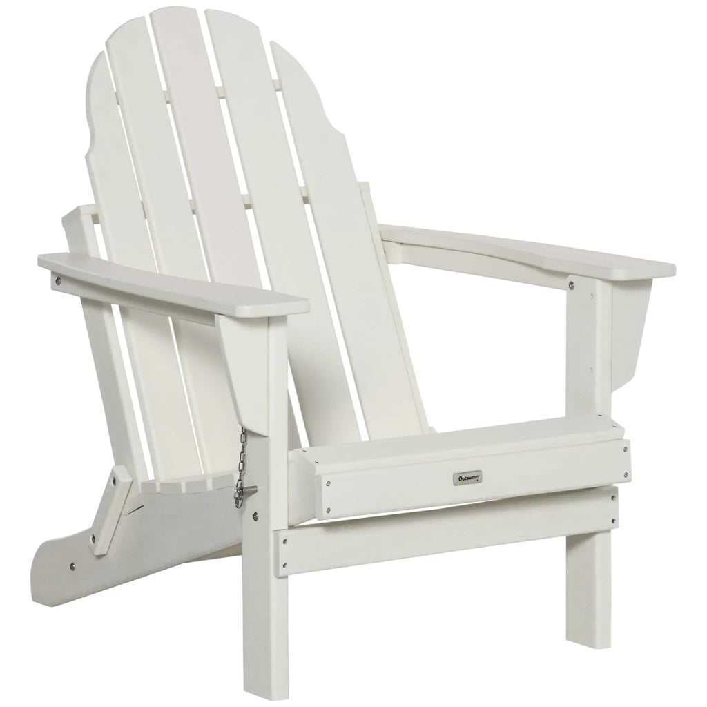 Chaise Adirondack pliante, chaises longues de plage en plastique HDPE toutes saisons pour terrasse et mobilier de jardin