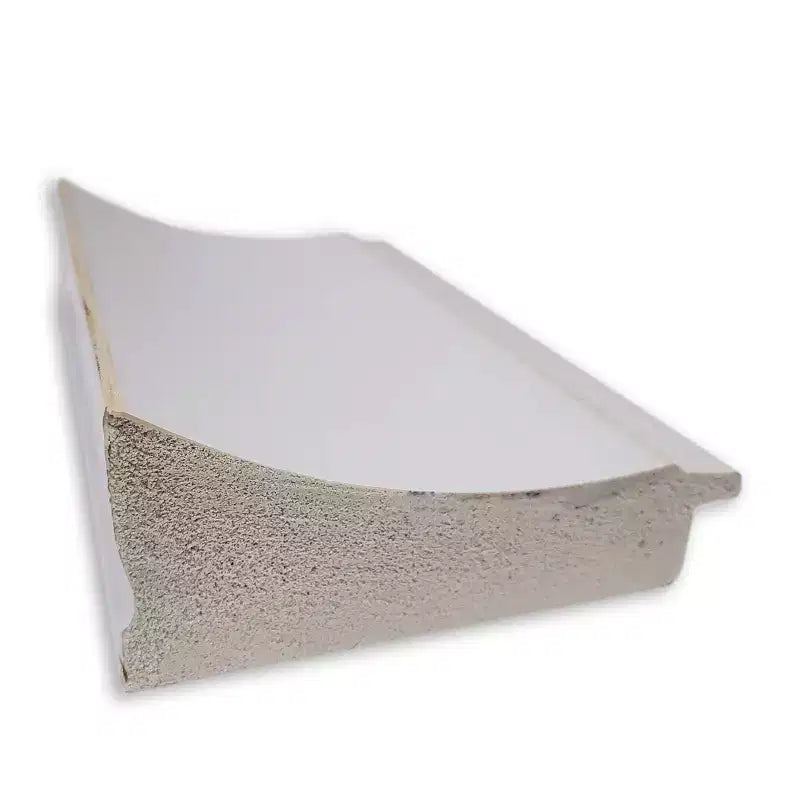 Miroir mural étroit de 22" x 28", cadre blanc cassé, style moderne
