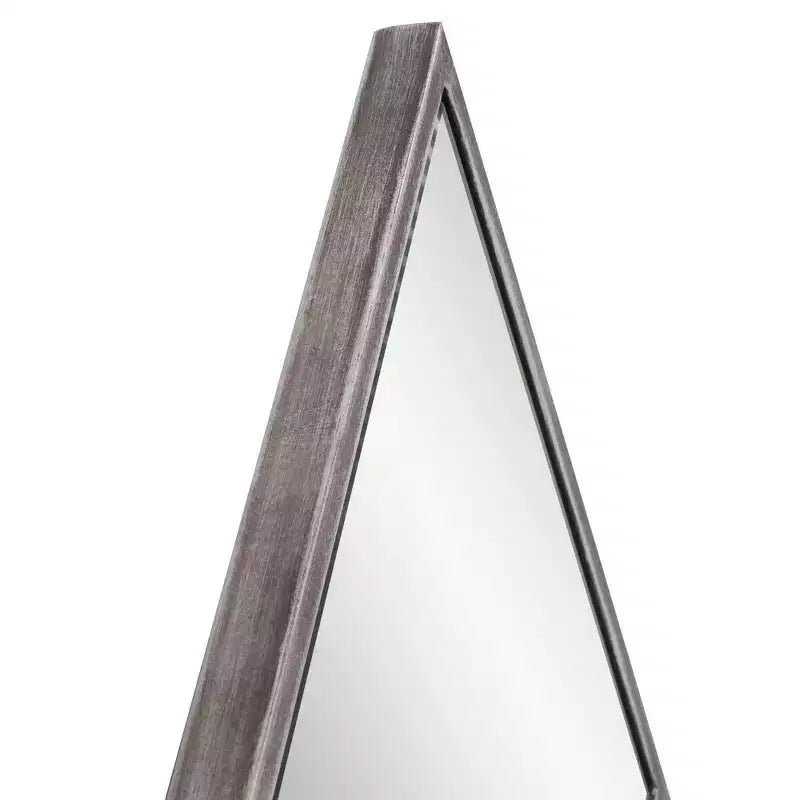 Miroir mural en forme de losange avec cadre métallique, 35,5"x23,5"