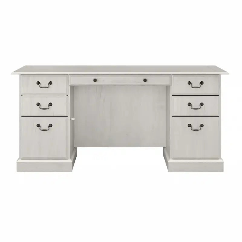Bureau de direction Bush Furniture Saratoga avec tiroirs et rangements