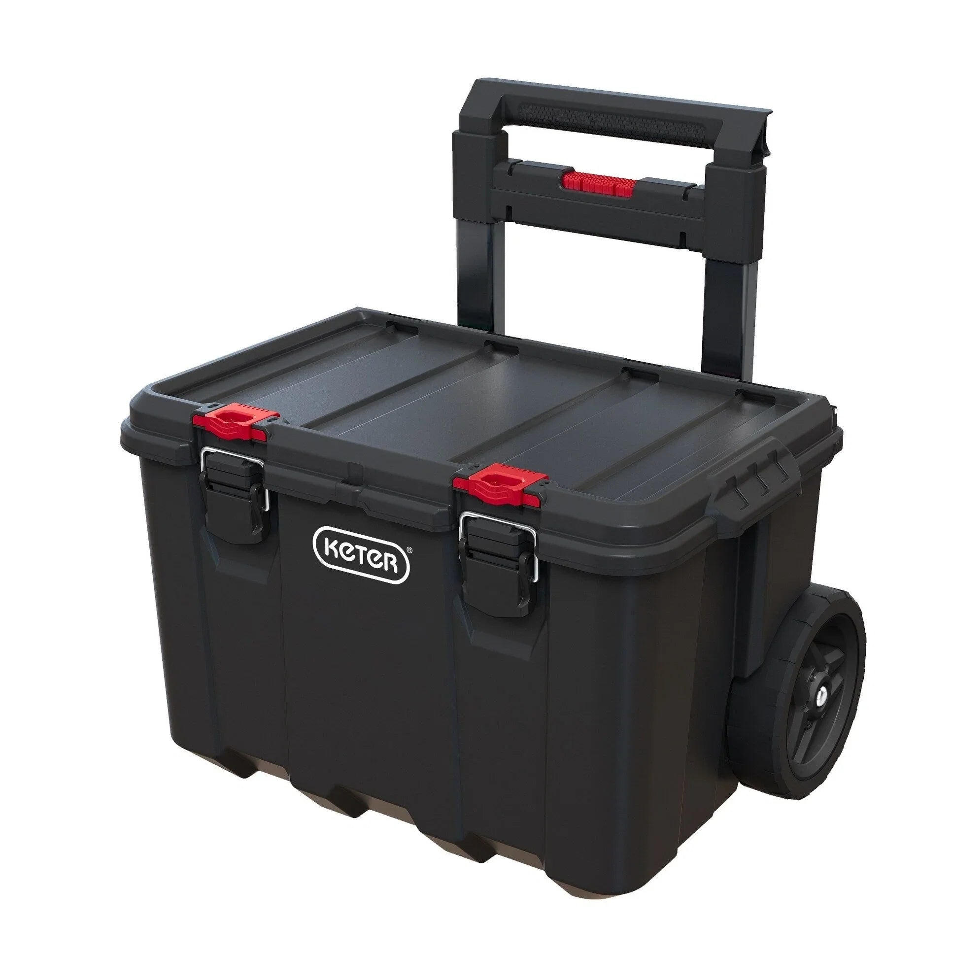 Keter Stack-n-Roll – Système modulaire 3 pièces de rangement et d'organisation d'outils mobile en résine durable