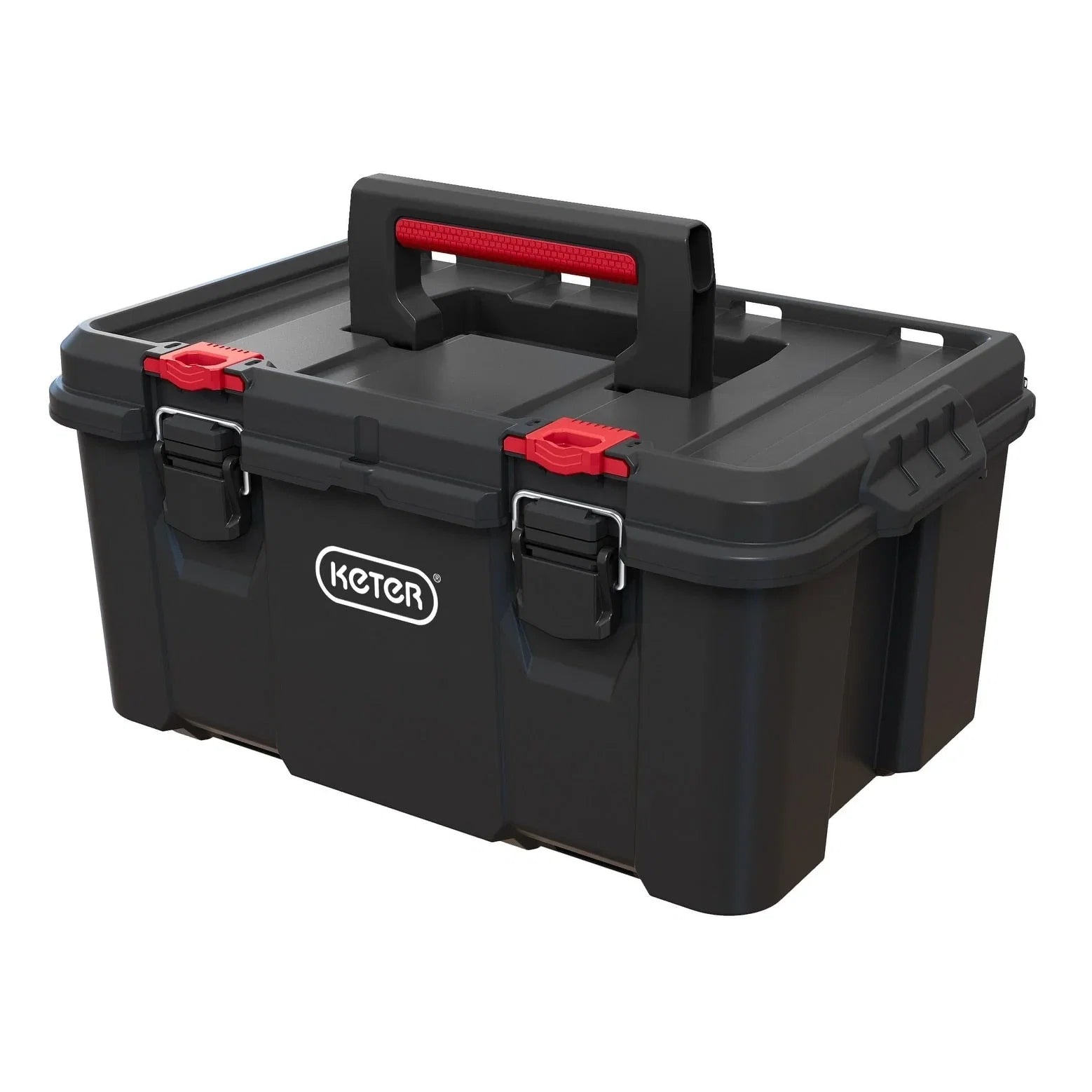Keter Stack-n-Roll – Système modulaire 3 pièces de rangement et d'organisation d'outils mobile en résine durable