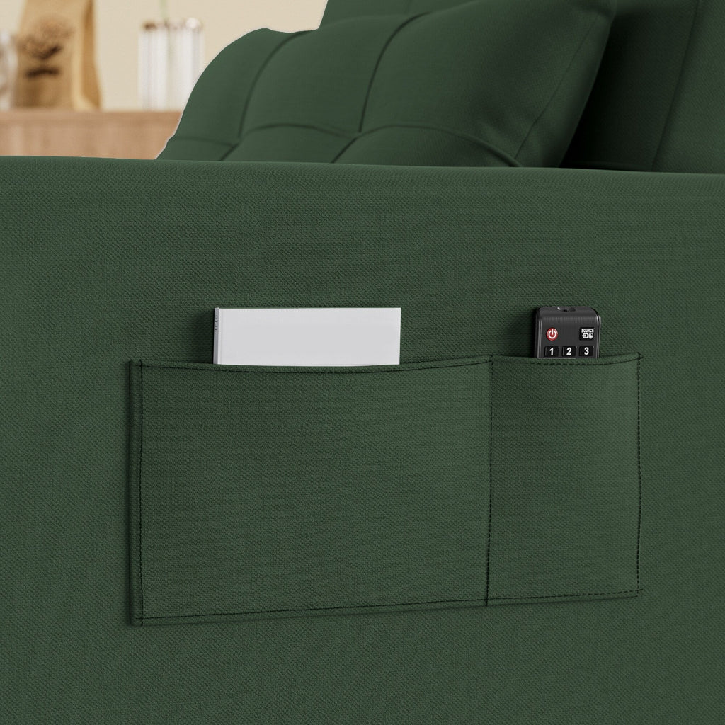 Canapé-lit convertible 3-en-1, Canapé-chaise dépliable, Lit pliant convertible pour salon