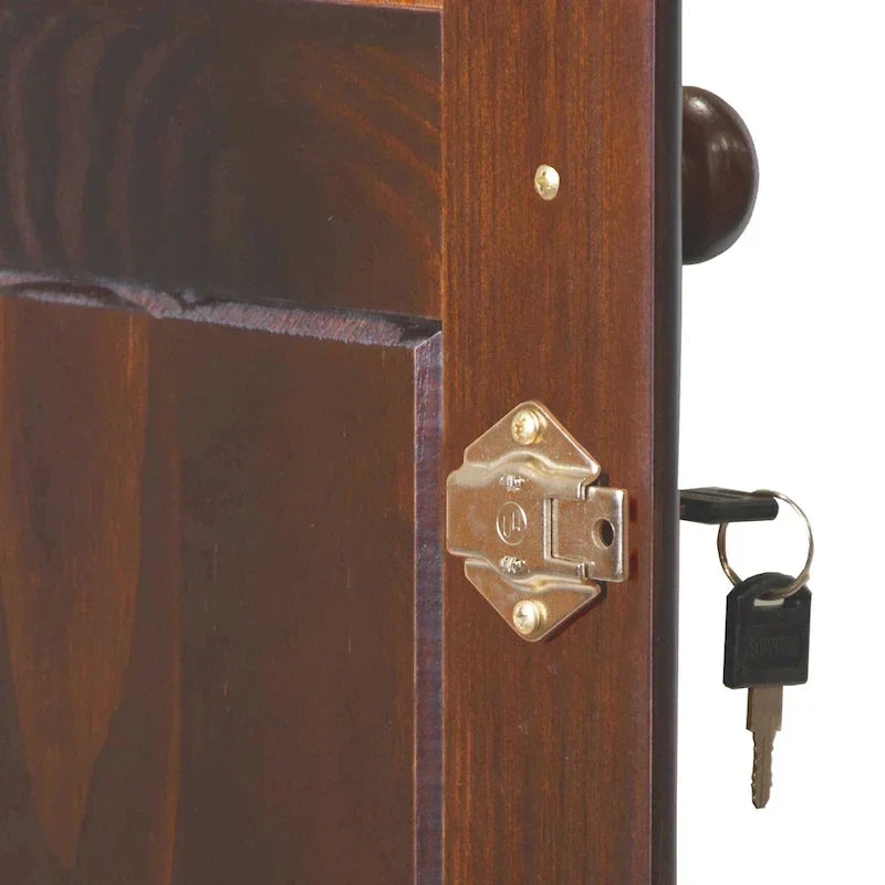 Armoire 3 portes - Blanc/Moka/Java - Bois massif