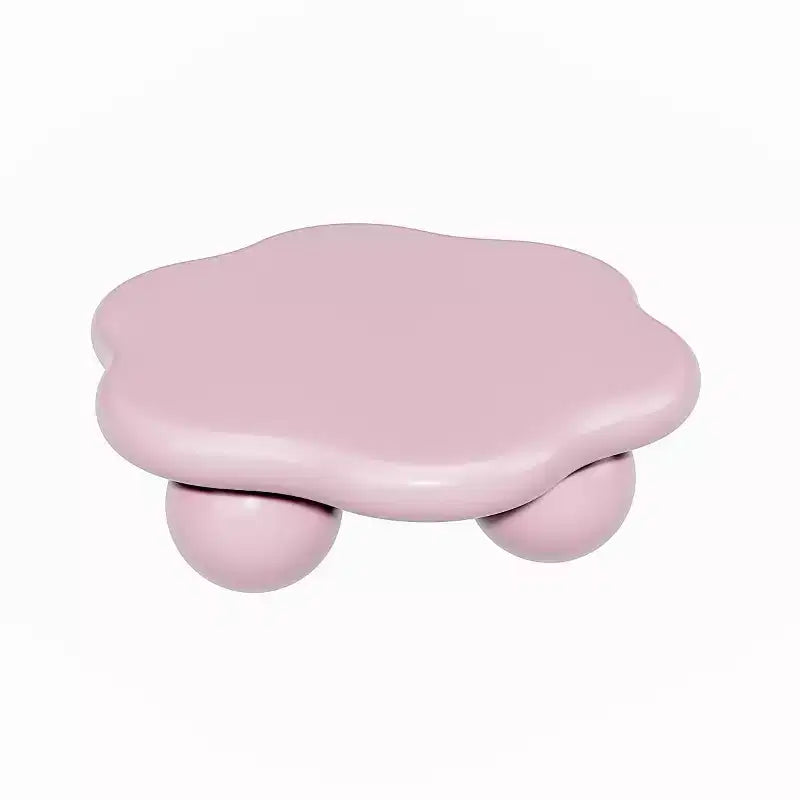 Table basse de 89 cm en forme de nuage avec pieds sphériques, table d'appoint minimaliste