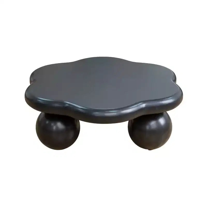 Table basse de 89 cm en forme de nuage avec pieds sphériques, table d'appoint minimaliste