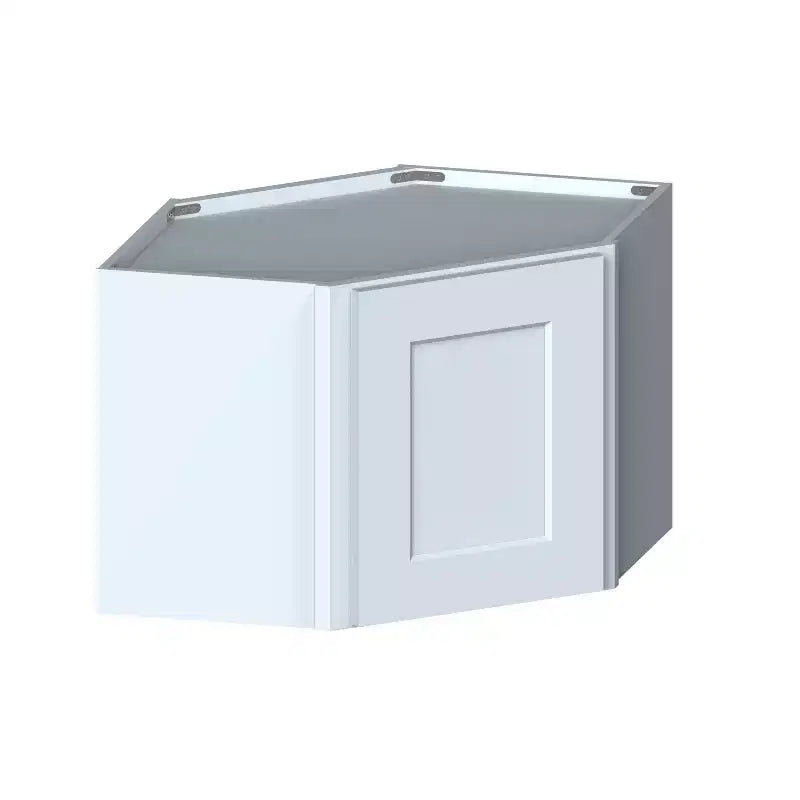 Meuble bas de cuisine Shaker 24"L x 18"H x 12"P, cadre en bois massif, fermeture en douceur, PRÊT À MONTER, Gris colombe