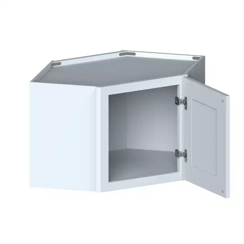 Meuble bas de cuisine Shaker 24"L x 18"H x 12"P, cadre en bois massif, fermeture en douceur, PRÊT À MONTER, Gris colombe
