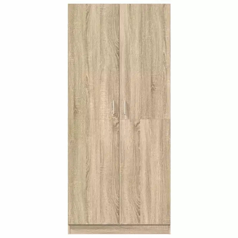 Armoire compacte avec tringle à vêtements, bois d'ingénierie chêne Sonoma, 180 cm de hauteur