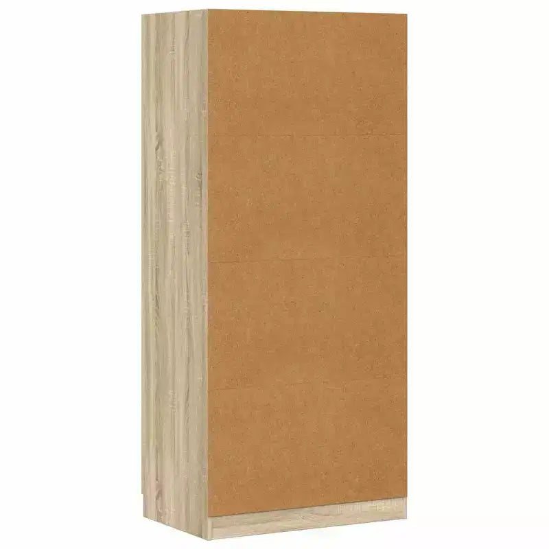 Armoire compacte avec tringle à vêtements, bois d'ingénierie chêne Sonoma, 180 cm de hauteur