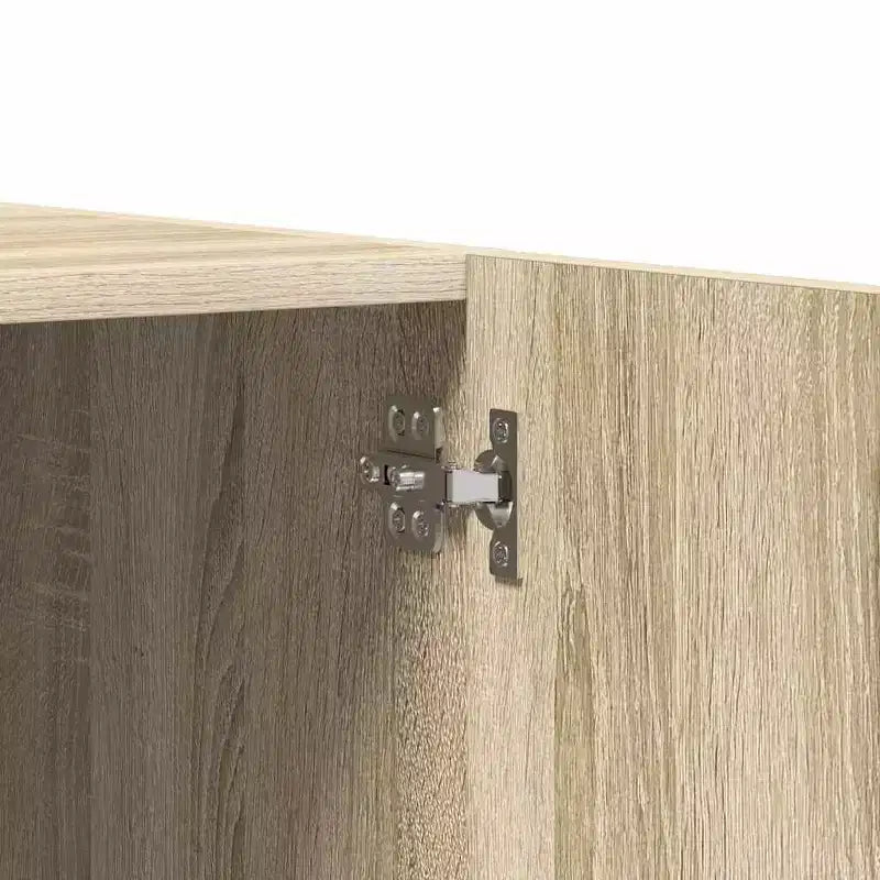 Armoire compacte avec tringle à vêtements, bois d'ingénierie chêne Sonoma, 180 cm de hauteur