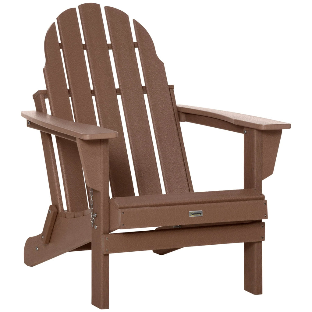 Chaise Adirondack pliante, chaises longues de plage en plastique HDPE toutes saisons pour terrasse et mobilier de jardin
