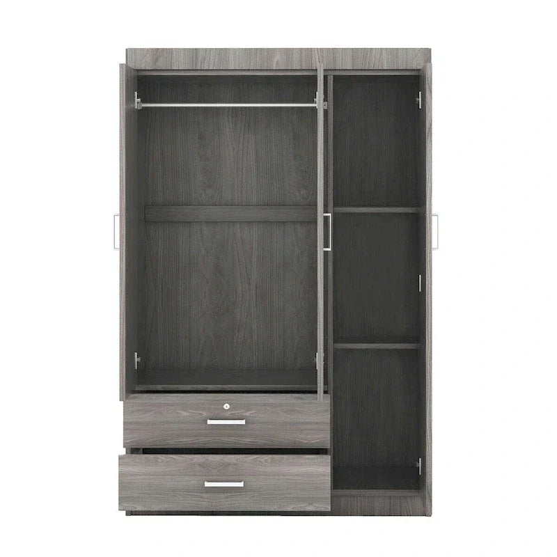Armoire 3 portes avec 2 tiroirs