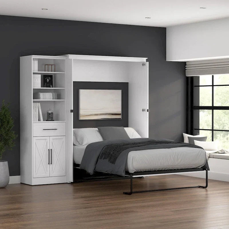 Lit escamotable Key West avec armoire-penderie (88W) de Bestar