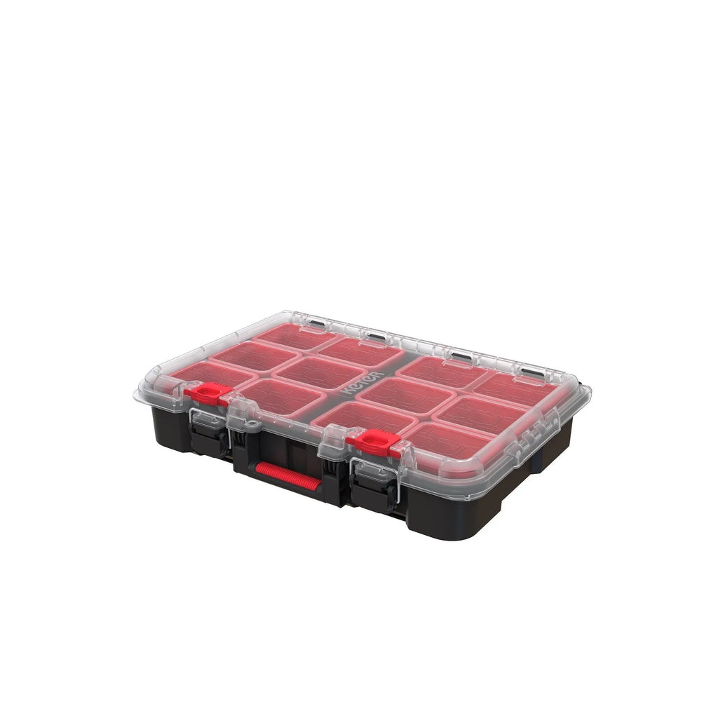 Keter Stack-n-Roll – Système modulaire 3 pièces de rangement et d'organisation d'outils mobile en résine durable