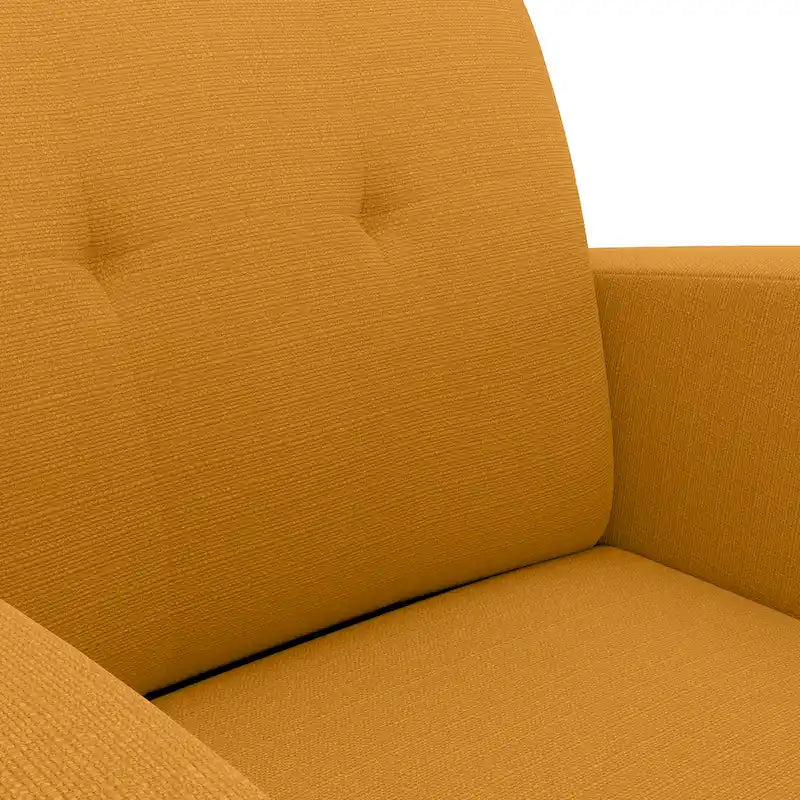 Fauteuil d'appoint mi-siècle jaune moutarde Carson Carrington Keflavik