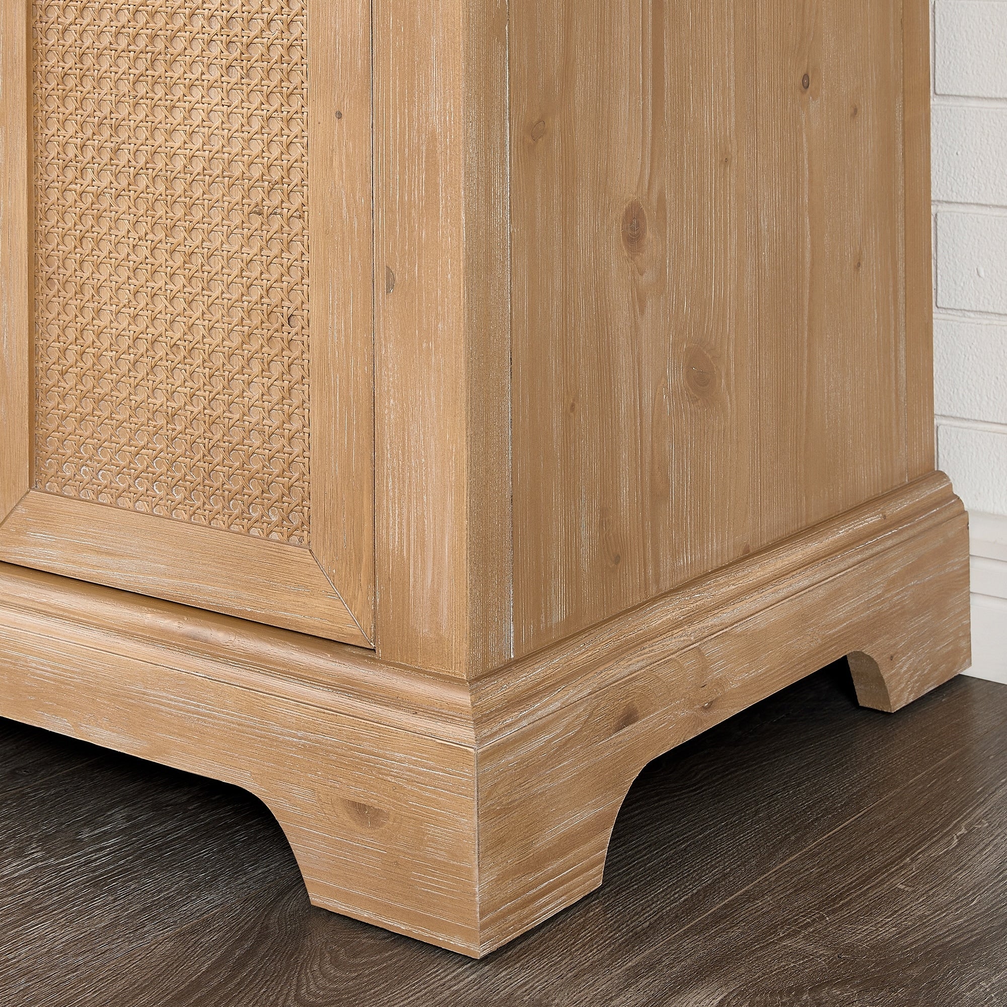Meuble sous-vasque Hervas avec plateau en marbre naturel, sans miroir