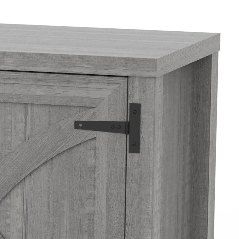 Meuble TV de ferme avec cheminée électrique de 58 po, console pour téléviseurs jusqu'à 65 po