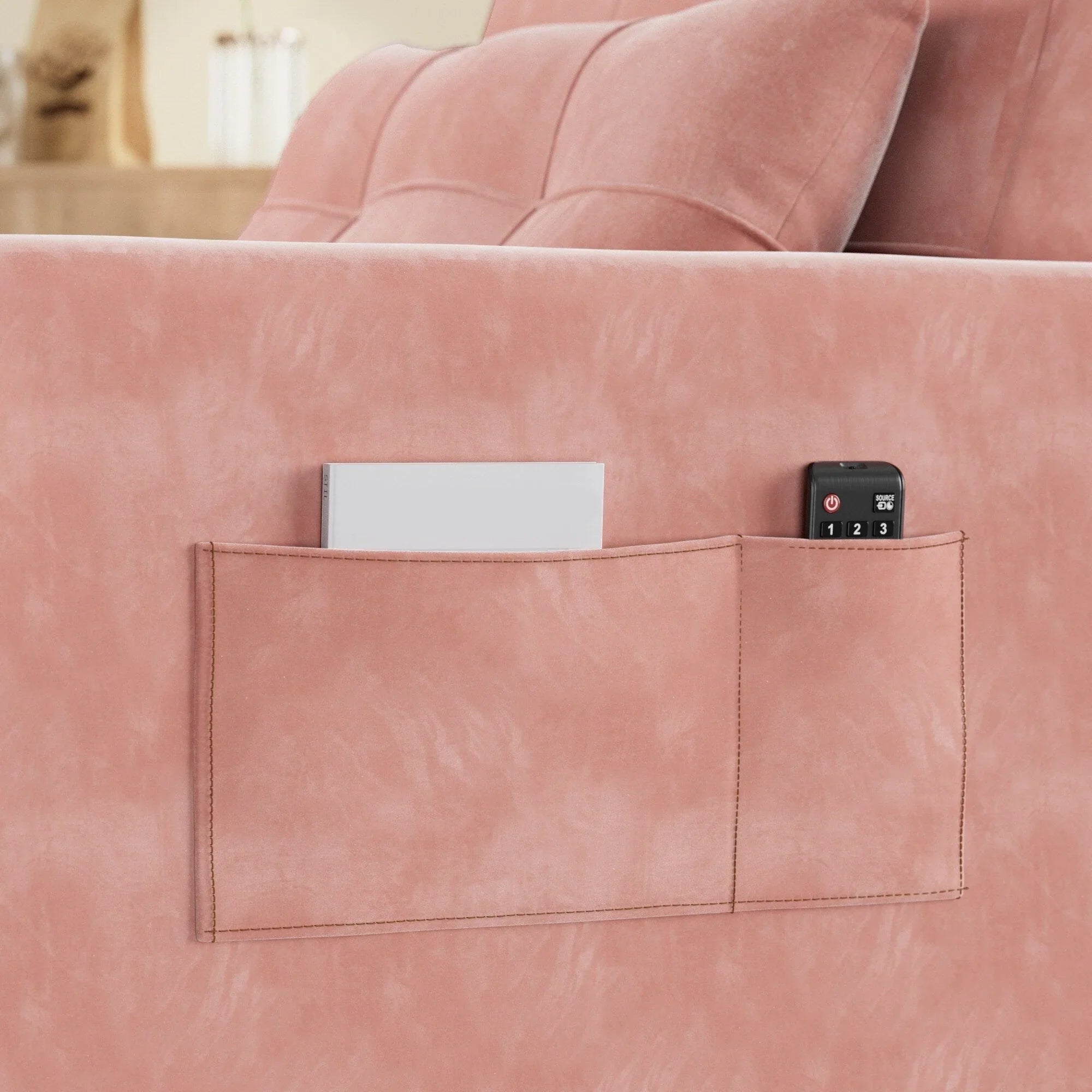 Canapé-lit convertible 3-en-1, Canapé-chaise dépliable, Lit pliant convertible pour salon