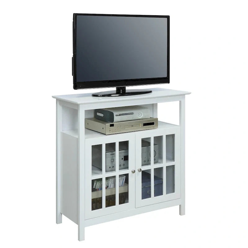 Meuble TV Big Sur Highboy de 40 pouces avec rangements, par Convenience Concepts
