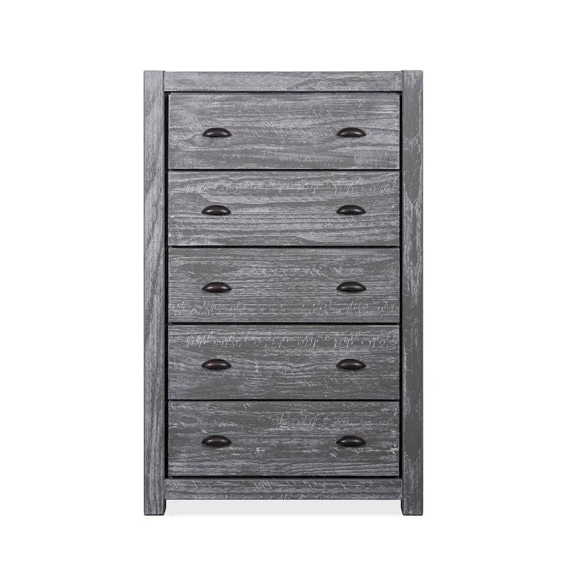 Commode 5 tiroirs en bois massif Montauk Grain Wood Furniture