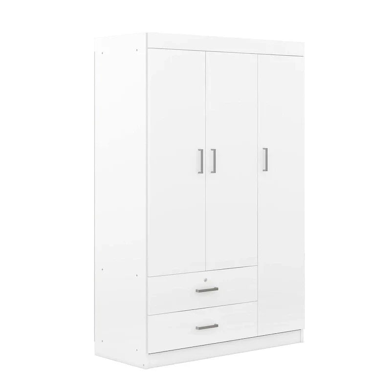 Armoire 3 portes avec 2 tiroirs