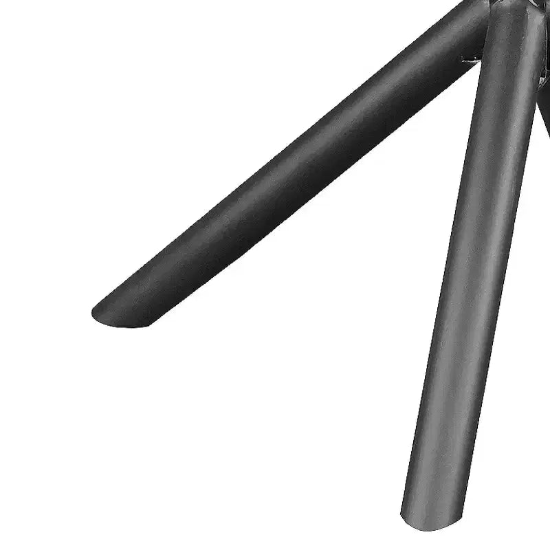 Table à manger ronde de 48" fabriquée à la main en bois de manguier avec pieds entrecroisés en fer