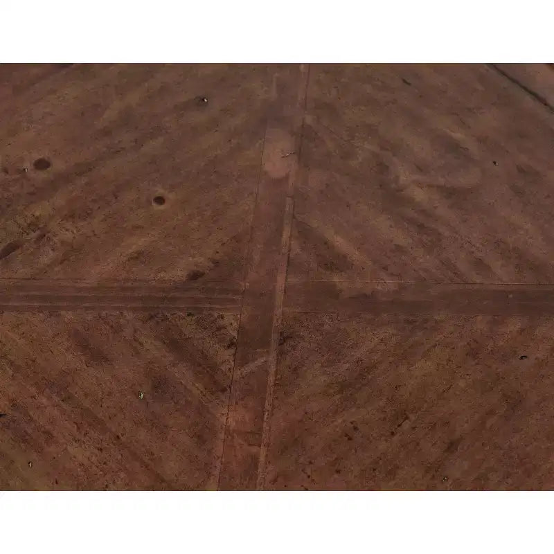 Table d'appoint carrée en pin de 21 po avec tiroir et étagère de présentation, fini cerisier