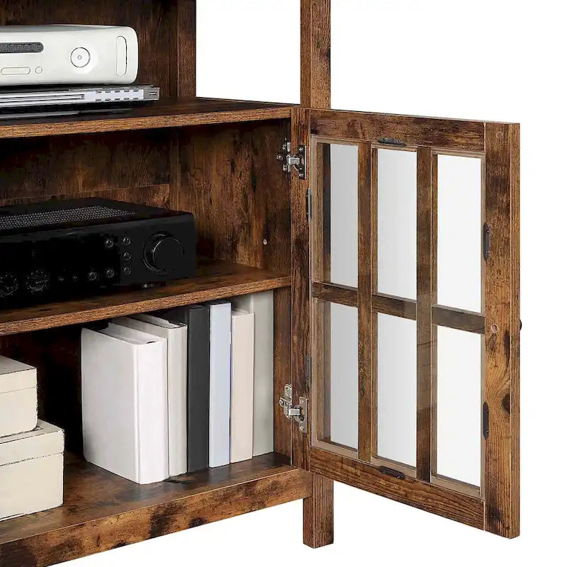 Meuble TV Big Sur Highboy de 40 pouces avec rangements, par Convenience Concepts