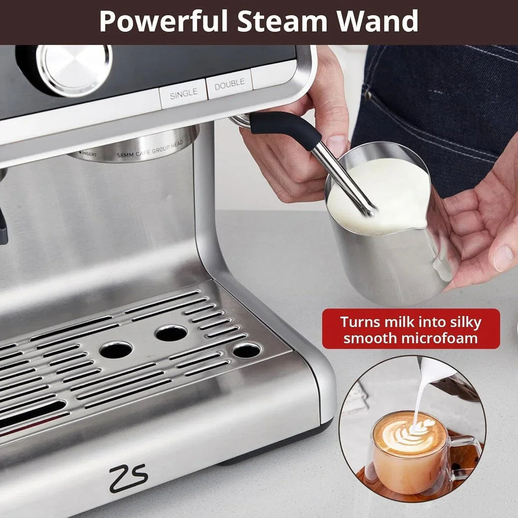 Machine à café expresso, avec moulin, réservoir d'eau de 2,8 L
