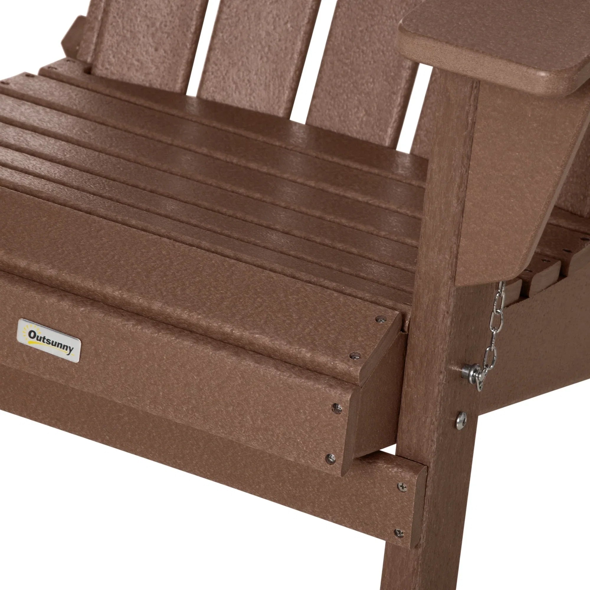 Chaise Adirondack pliante, chaises longues de plage en plastique HDPE toutes saisons pour terrasse et mobilier de jardin