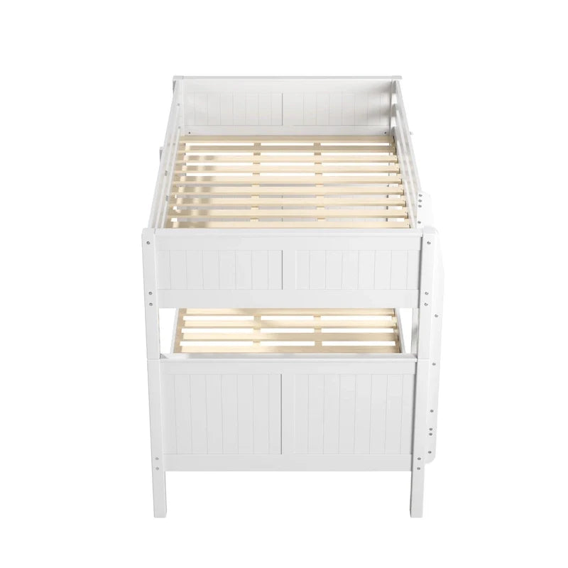 Lit superposé Camaflexi double sur double avec lit gigogne simple - Tête de lit à panneaux