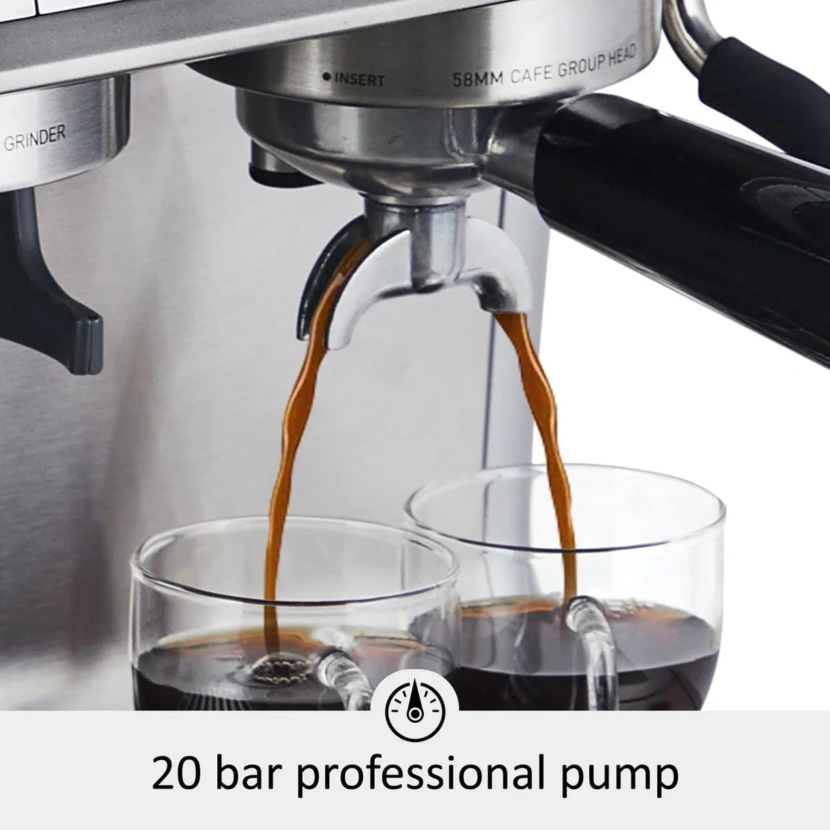 Machine à café expresso, avec moulin, réservoir d'eau de 2,8 L