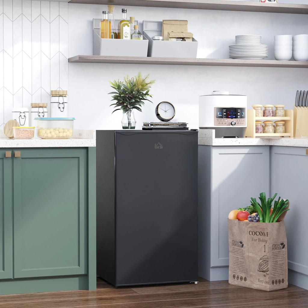 Mini-réfrigérateur de 3,2 pi³ avec congélateur, réfrigérateur compact à porte unique avec thermostat réglable pour chambre à coucher