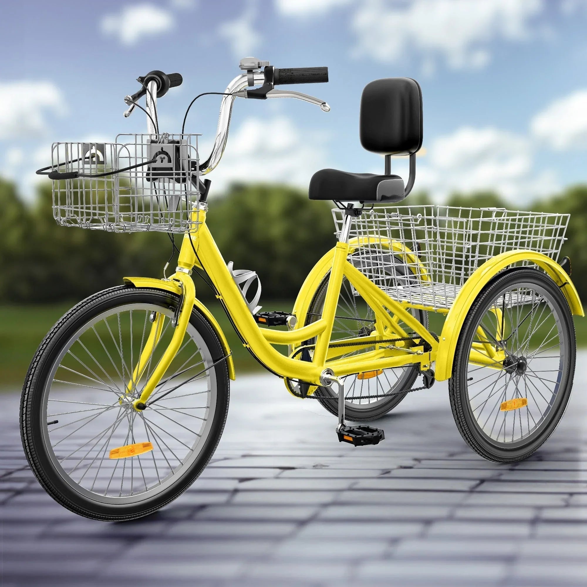 26 Tricycle Adulte 3 Roues 7 Vitesses