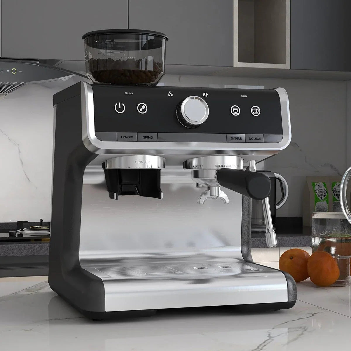 Machine à café expresso, avec moulin, réservoir d'eau de 2,8 L