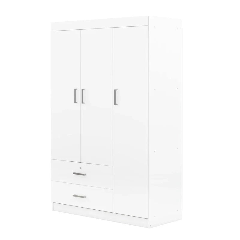 Armoire 3 portes avec 2 tiroirs