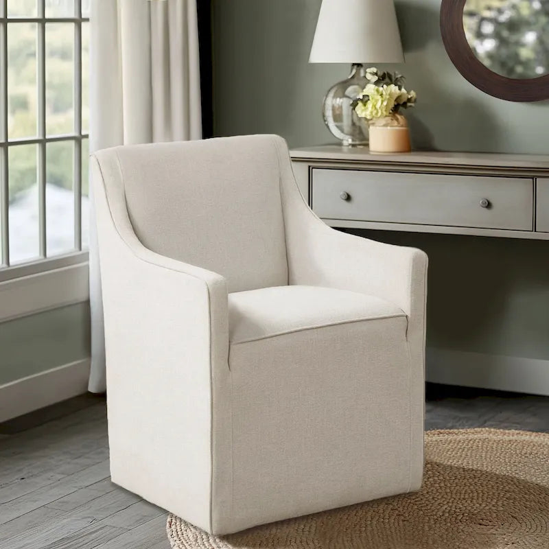 Chaise de salle à manger Charlotte avec roulettes