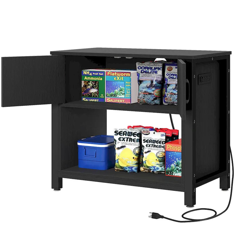 Meuble de support pour aquarium de 150-190 litres avec prises de courant