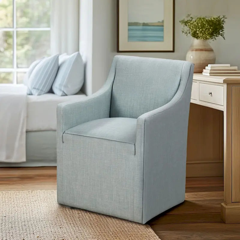 Chaise de salle à manger Charlotte avec roulettes