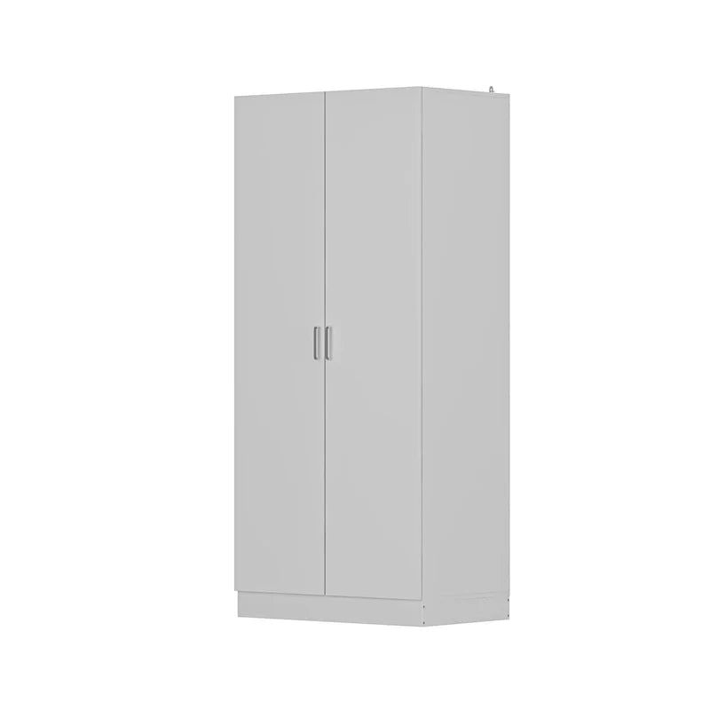 Armoire de chambre autonome à 2 portes avec tringle à vêtements