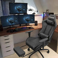 Chaise de jeu avec repose-pieds - Chaise de bureau ergonomique
