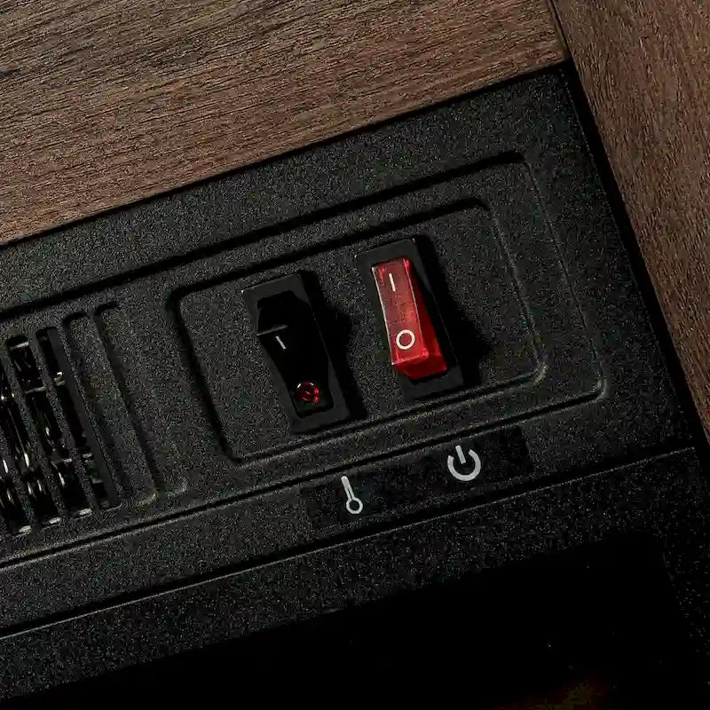 Meuble TV de ferme avec cheminée électrique de 58 po, console pour téléviseurs jusqu'à 65 po