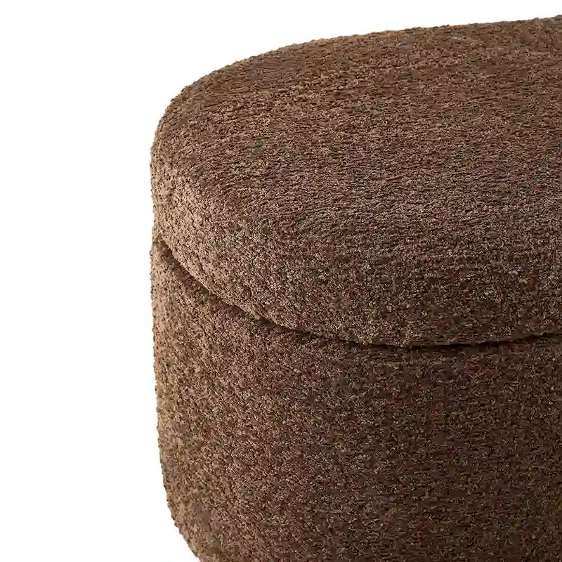 Banc de rangement rabattable INK+IVY Bailey Taupe Boucle