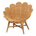 Fauteuil d'appoint fleur Blossom en rotin bohème miel