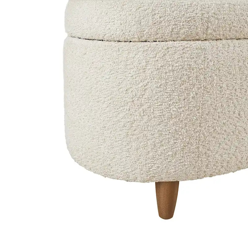 Banc de rangement rabattable INK+IVY Bailey Taupe Boucle
