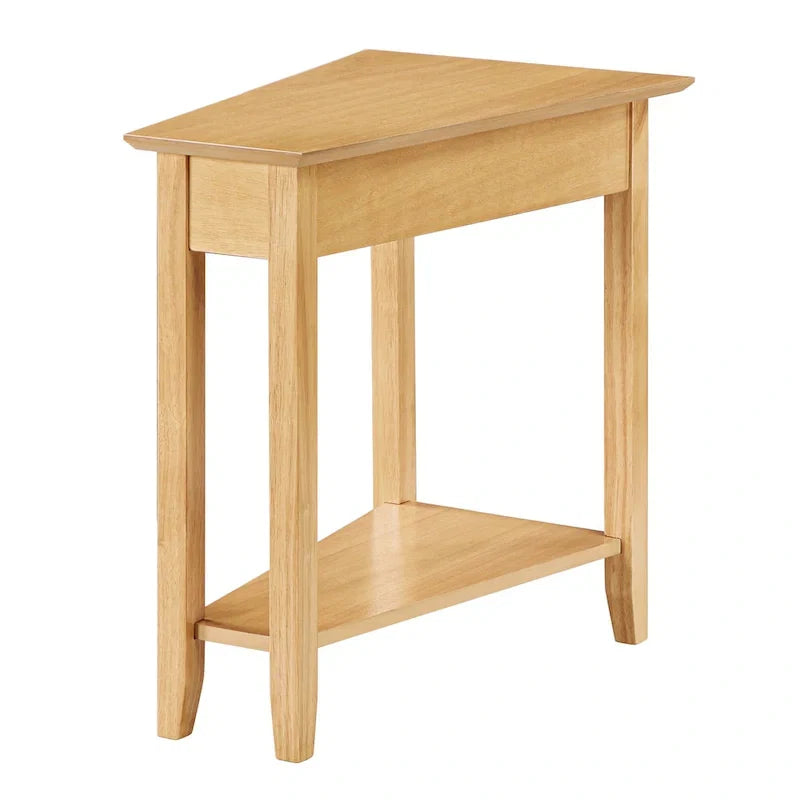 Table d'appoint d'angle American Heritage avec étagère de Convenience Concepts