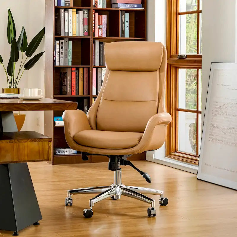 Chaise de bureau en similicuir - Pivotante - Plusieurs coloris